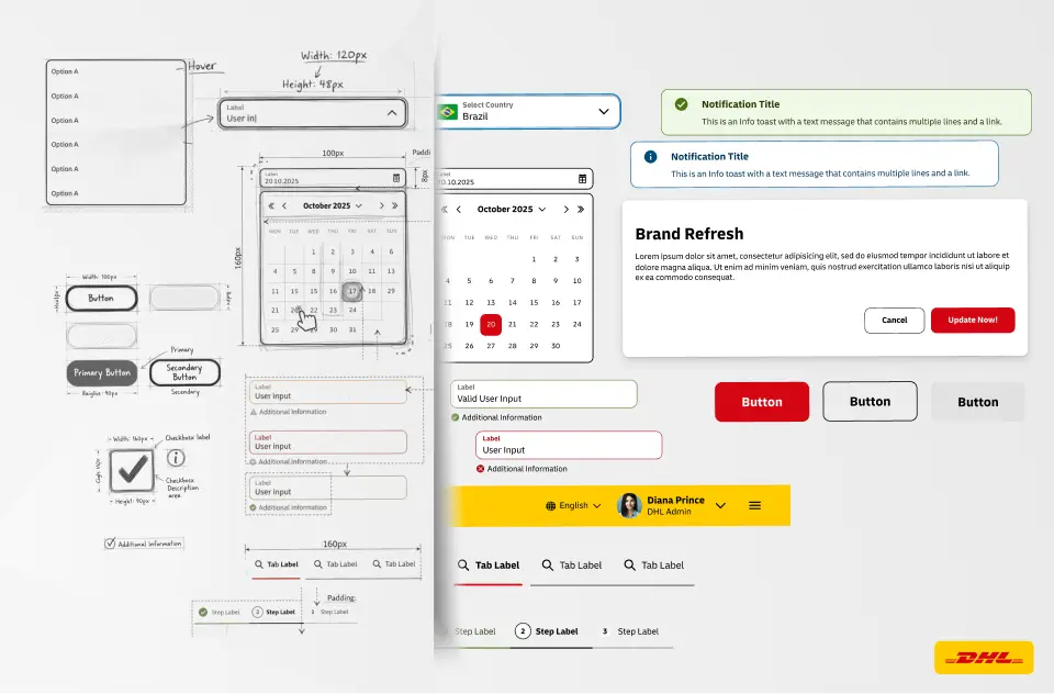 UI mockups variety